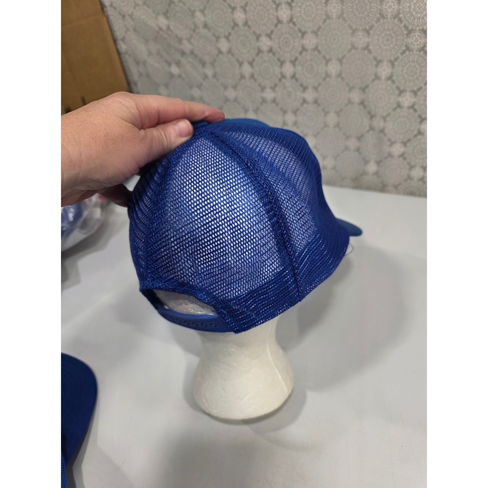 Two Vintage Air Force Trucker Hats Royal Blue Mesh One Size - Picture 10 of 14